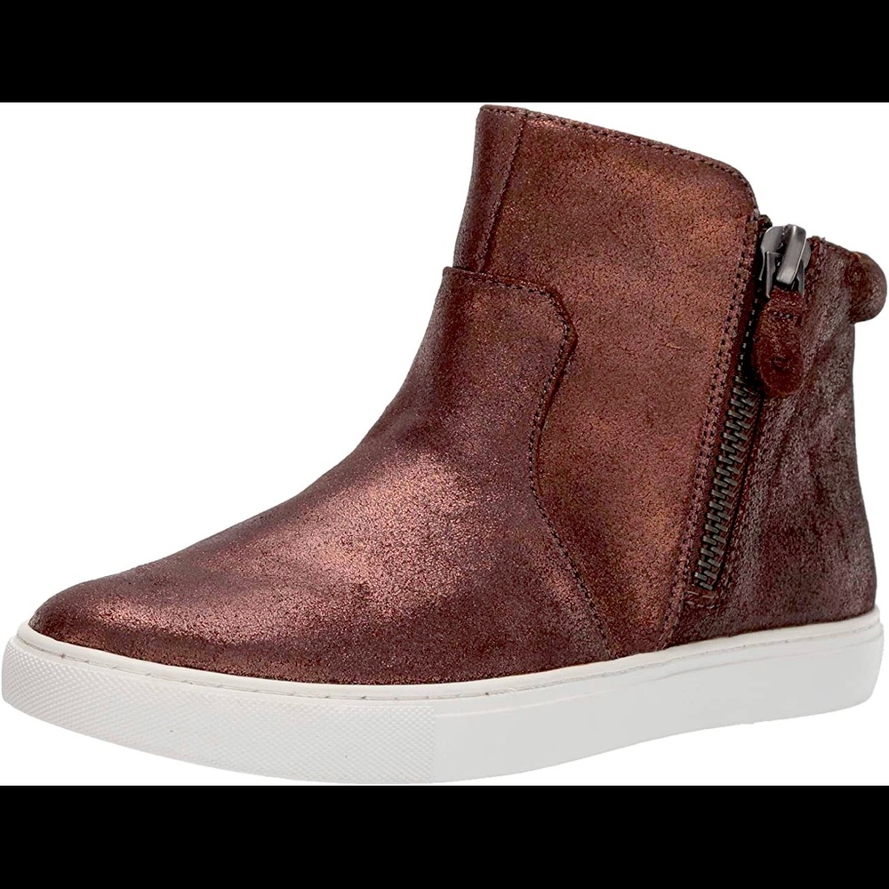 Gentle Souls Boots bronze color High top sneaker Leather upper & insole size 10M